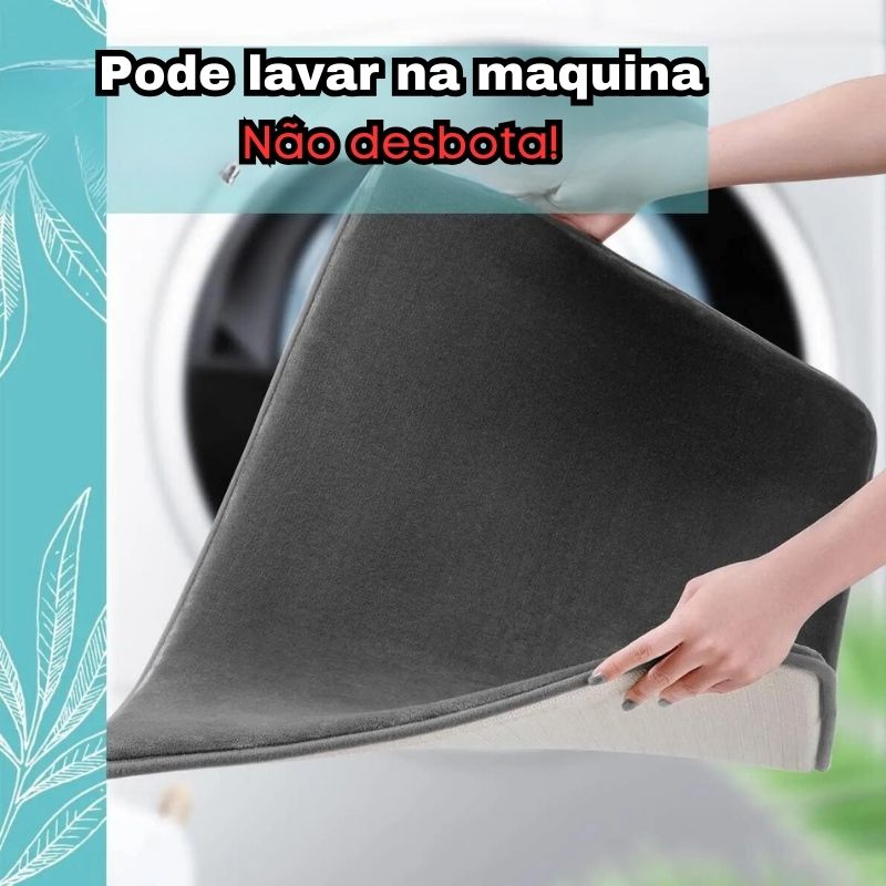 Passo Aconchegante: Tapete de Banho Super Absorvente e Antiderrapante