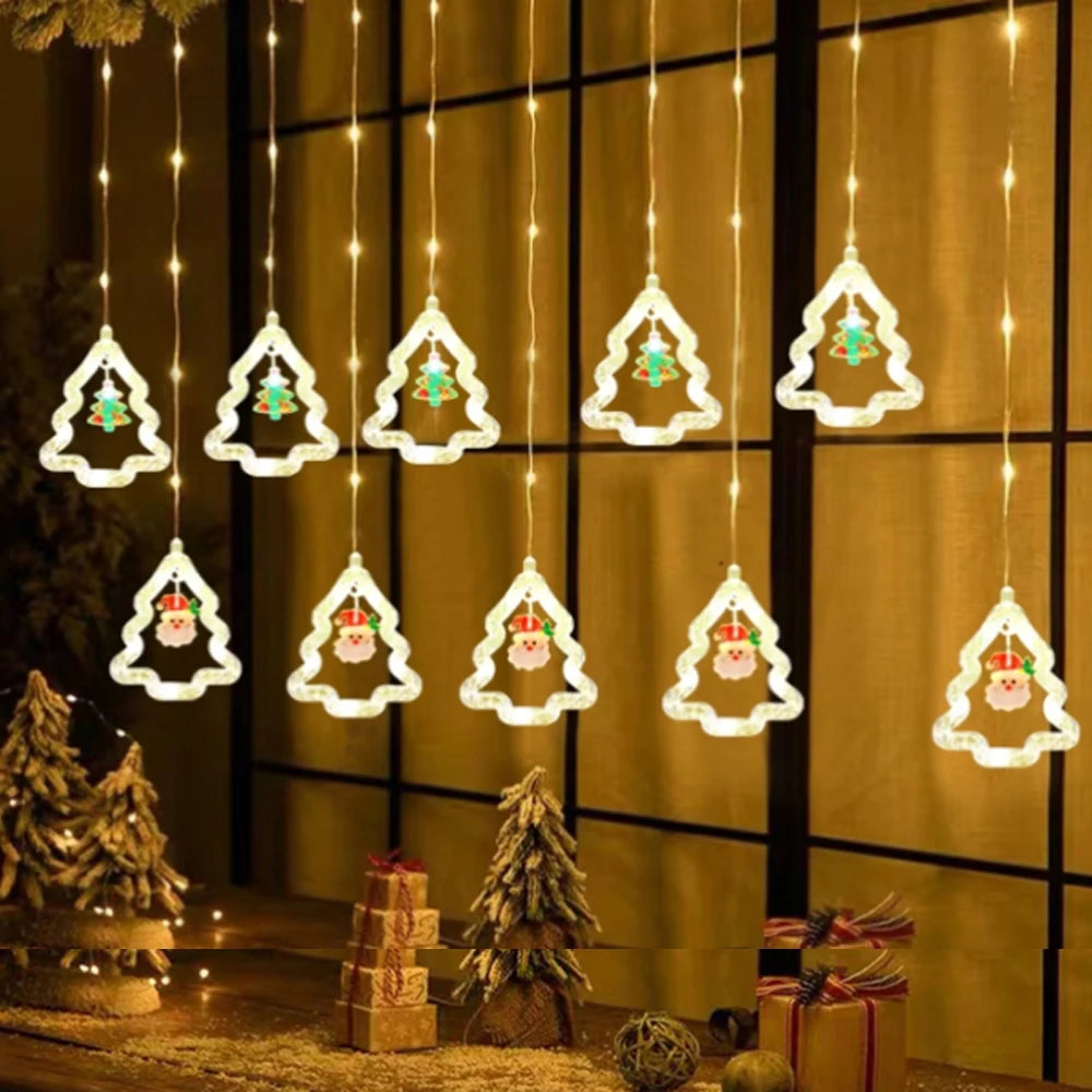 Striscia luminosa decorativa a LED a forma di stella per Natale