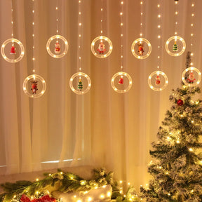 Striscia luminosa decorativa a LED a forma di stella per Natale