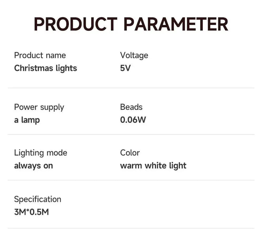 Striscia luminosa decorativa a LED a forma di stella per Natale