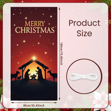 Bandiera di Natale da appendere alla porta