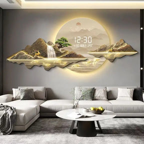 Orizzonte del Tempo – Arte luminosa con orologeria digitale integrata. 