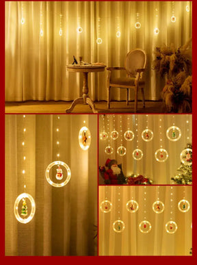 Striscia luminosa decorativa a LED a forma di stella per Natale