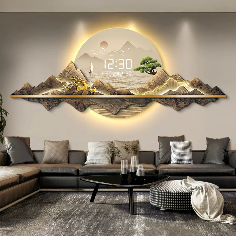 Orizzonte del Tempo – Arte luminosa con orologeria digitale integrata. 