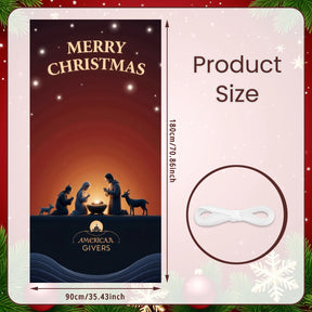 Bandiera di Natale da appendere alla porta