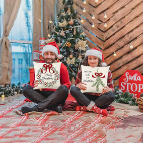 Copricuscini decorati a Natale