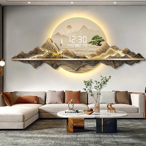 Orizzonte del Tempo – Arte luminosa con orologeria digitale integrata. 