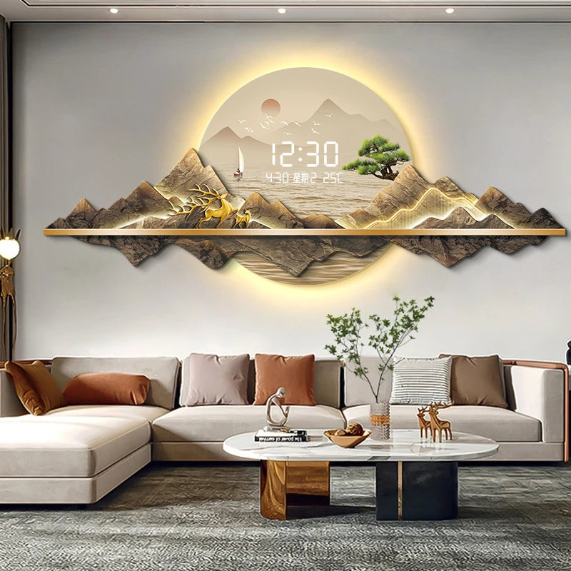 Orizzonte del Tempo – Arte luminosa con orologeria digitale integrata. 