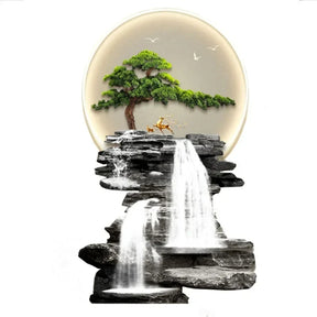 Quadro Cascata Cristal - A beleza da natureza iluminando seu lar