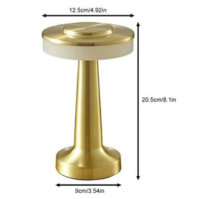 Retro Glow: Lâmpada de Mesa LED Regulável