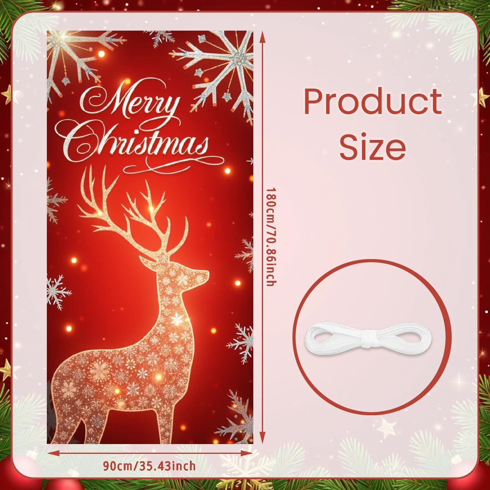 Bandiera di Natale da appendere alla porta