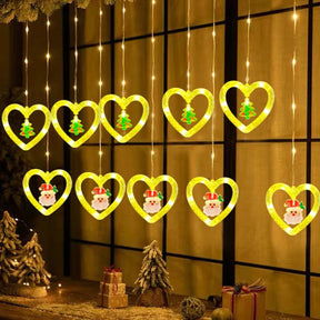 Striscia luminosa decorativa a LED a forma di stella per Natale