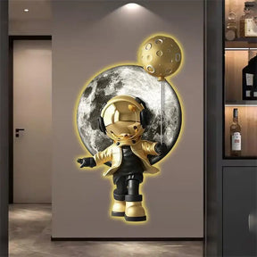 Oltre la Luna – Arte luminosa per la sua nascita in grande. 