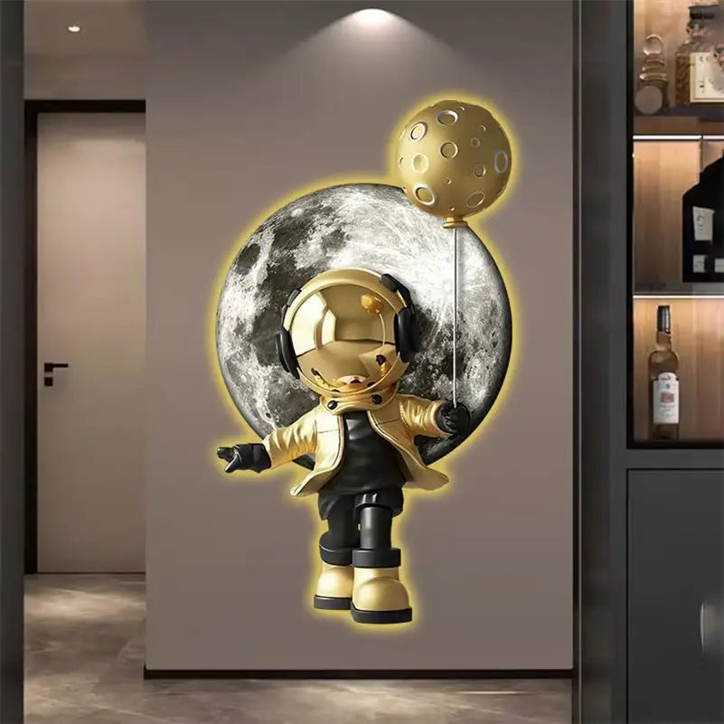 Oltre la Luna – Arte luminosa per la sua nascita in grande. 