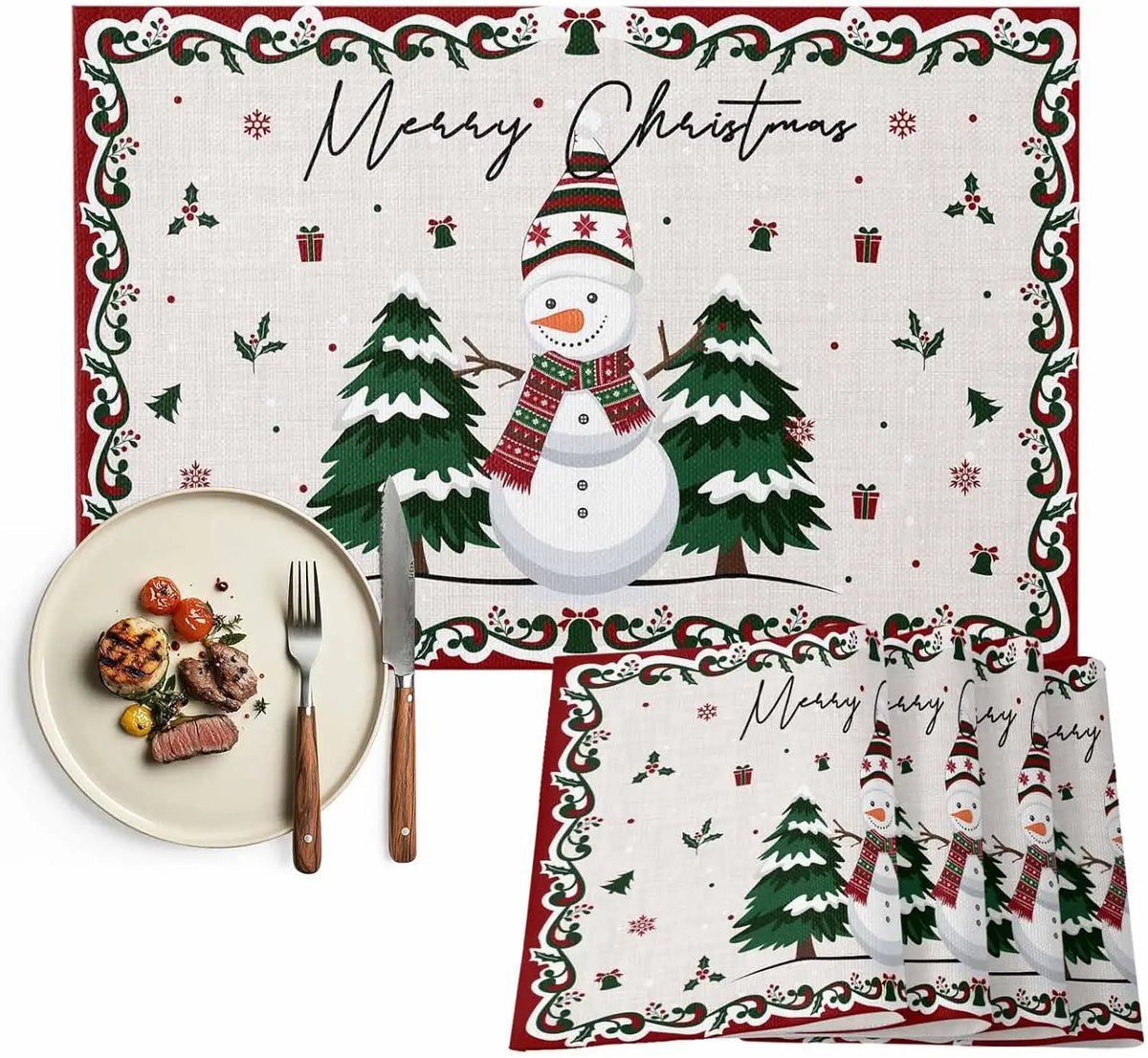 Tovagliette natalizie per la cucina e la sala da pranzo
