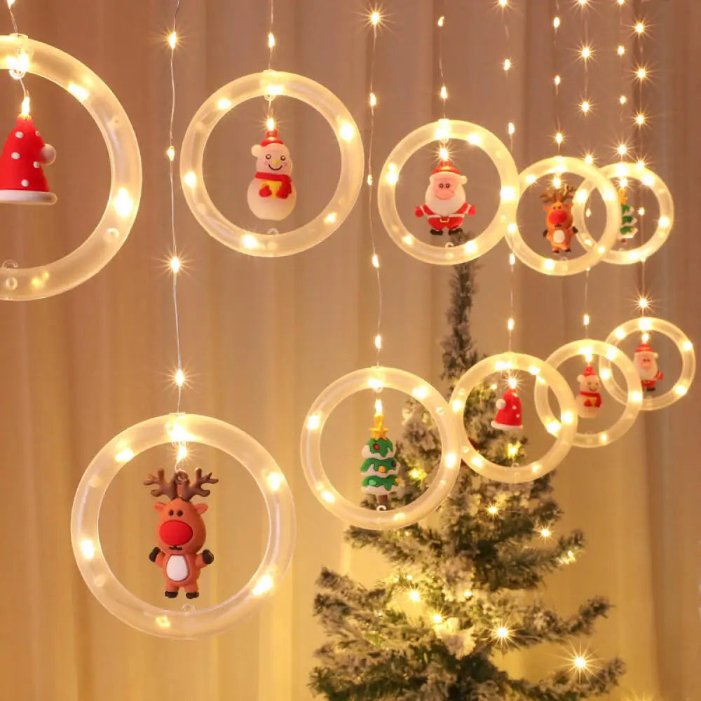 Striscia luminosa decorativa a LED a forma di stella per Natale