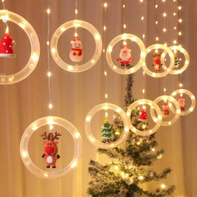 Striscia luminosa decorativa a LED a forma di stella per Natale
