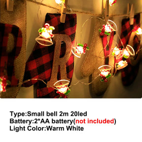 Luci di Natale da 2 metri con 20 LED