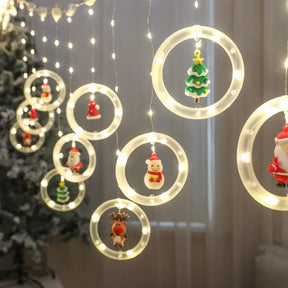 Striscia luminosa decorativa a LED a forma di stella per Natale
