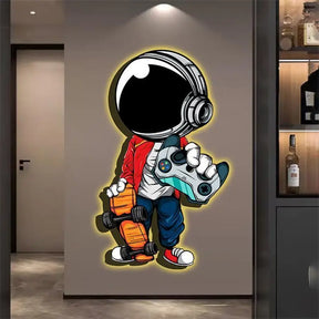 Oltre la Luna – Arte luminosa per la sua nascita in grande. 