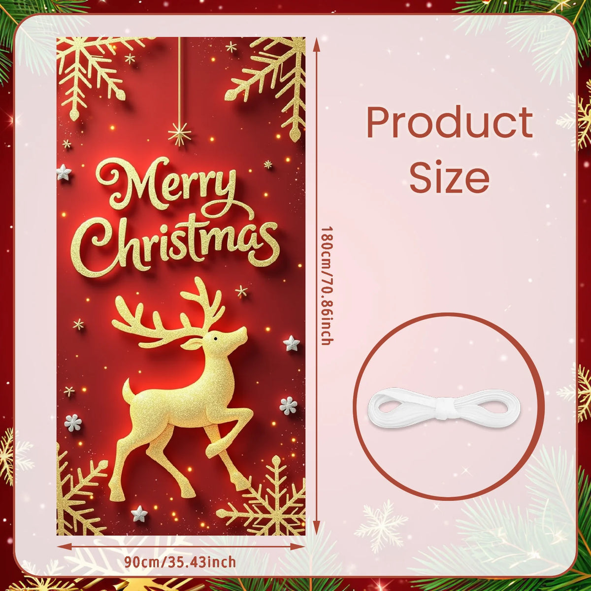 Bandiera di Natale da appendere alla porta