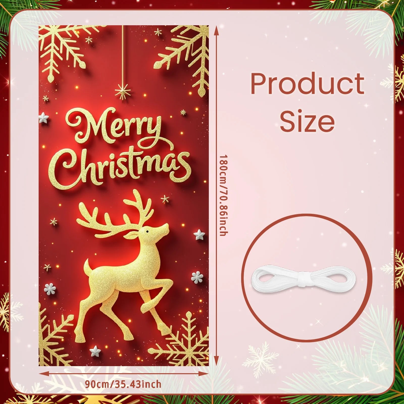 Bandiera di Natale da appendere alla porta