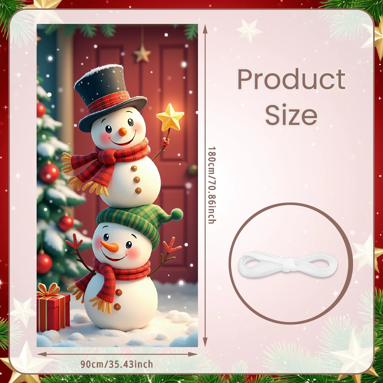 Bandiera di Natale da appendere alla porta