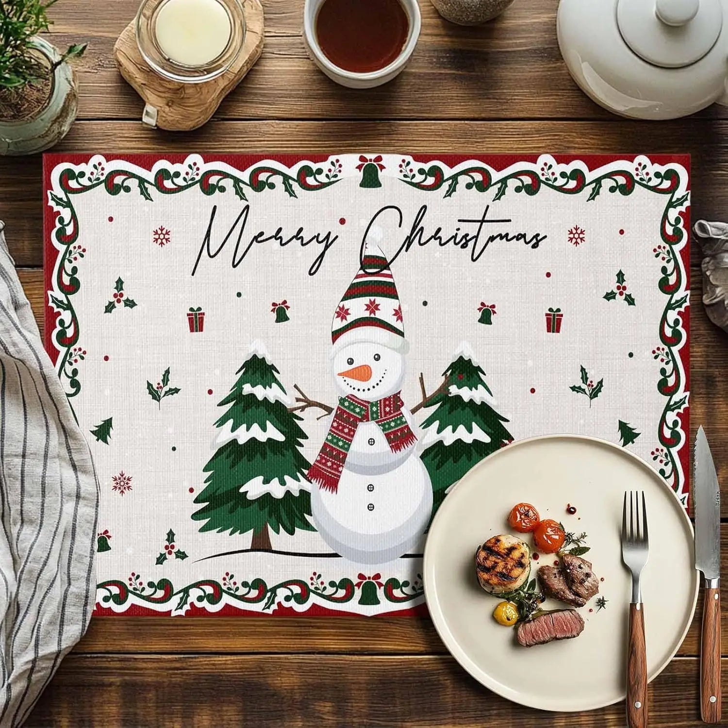 Tovagliette natalizie per la cucina e la sala da pranzo