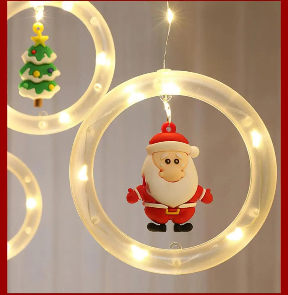 Striscia luminosa decorativa a LED a forma di stella per Natale