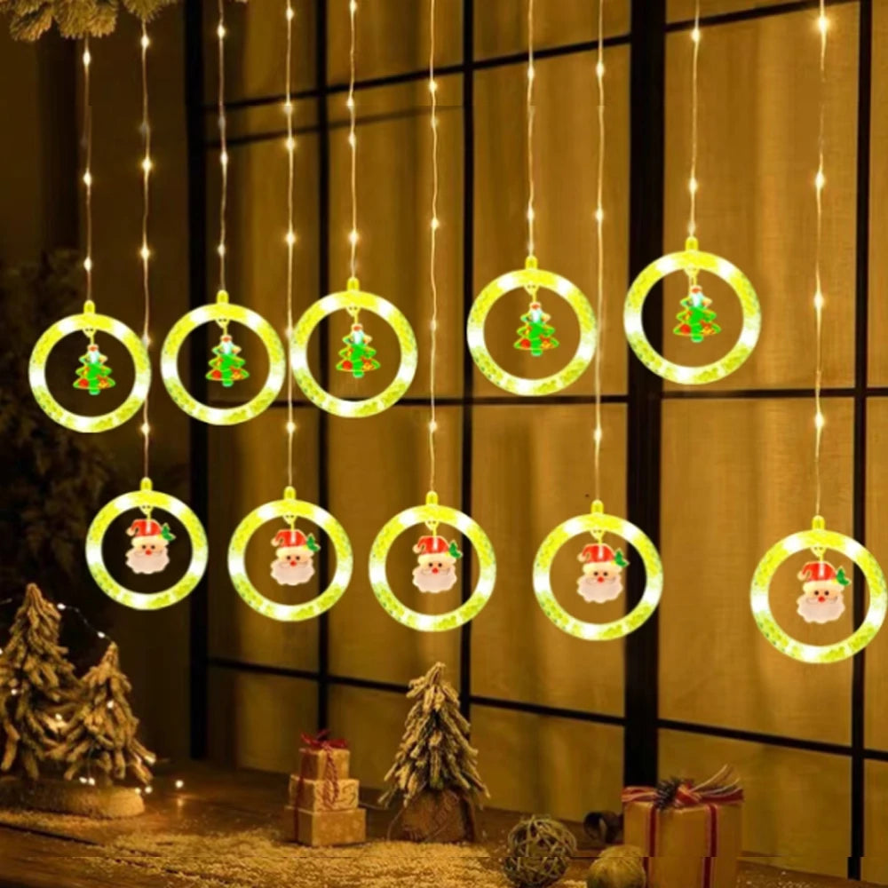Striscia luminosa decorativa a LED a forma di stella per Natale